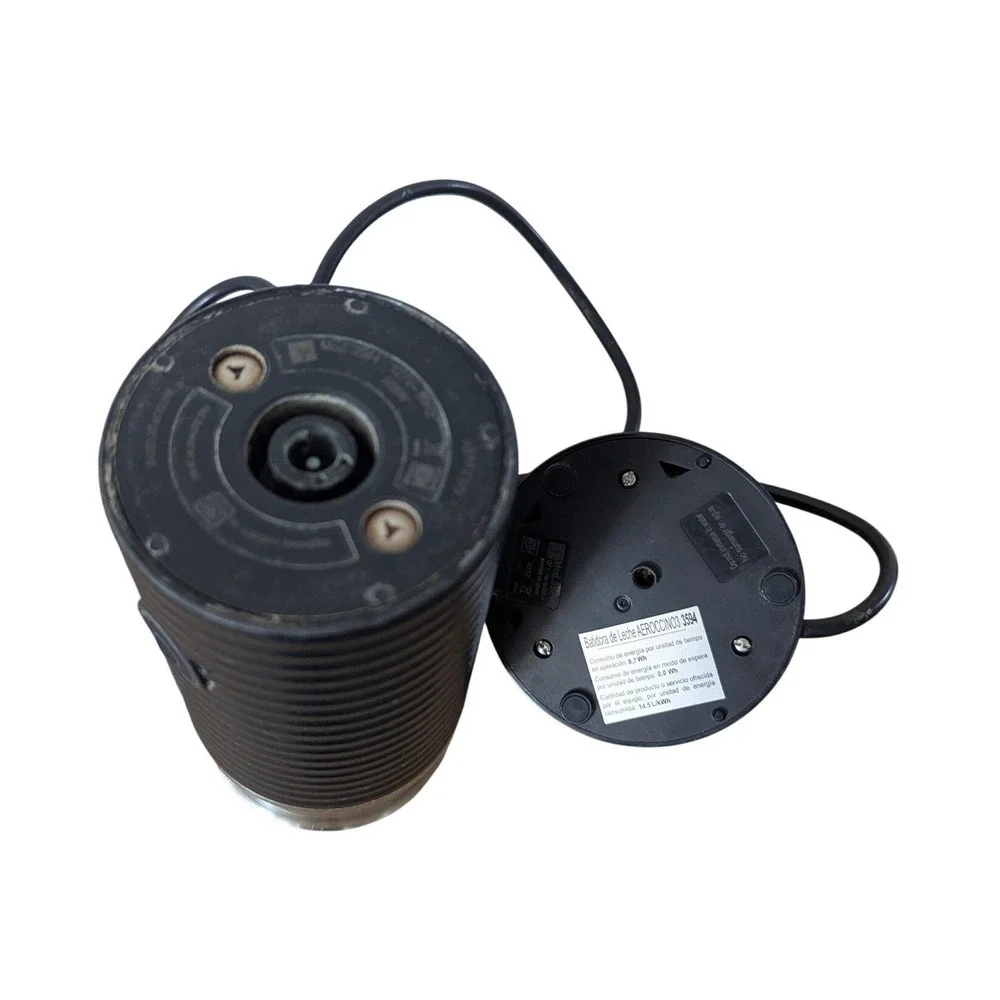 Nespresso Aeroccino 3 Milk Frother Black Electric Hot Cold Foam Maker Mod 3594